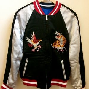 2 in 1 reversible Japan TopShop Bomber Jacket